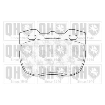 Jeu de 4 plaquettes de frein avant QUINTON HAZELL OEM RTC5760