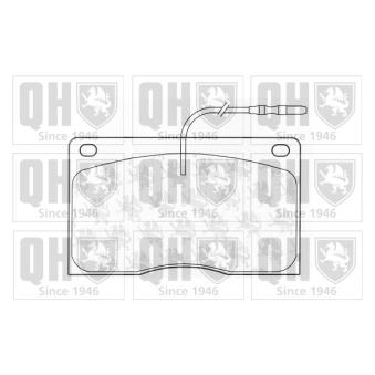 Jeu de 4 plaquettes de frein avant QUINTON HAZELL [BP503]