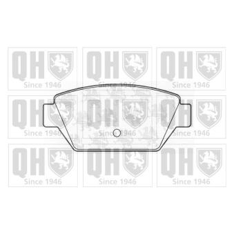 Jeu de 4 plaquettes de frein avant QUINTON HAZELL OEM MZ690330