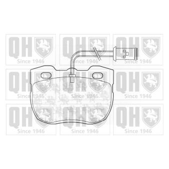 Jeu de 4 plaquettes de frein avant QUINTON HAZELL OEM STC8570