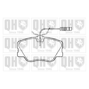 Jeu de 4 plaquettes de frein avant QUINTON HAZELL OEM 0004200720