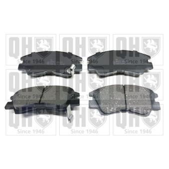 Jeu de 4 plaquettes de frein avant QUINTON HAZELL OEM MB587061