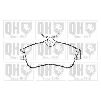 Jeu de 4 plaquettes de frein avant QUINTON HAZELL OEM 410602F026