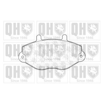 Jeu de 4 plaquettes de frein avant QUINTON HAZELL OEM 5028764