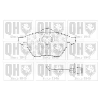 Jeu de 4 plaquettes de frein avant QUINTON HAZELL BP691 pour OPEL CALIBRA S2 quattro - 220cv