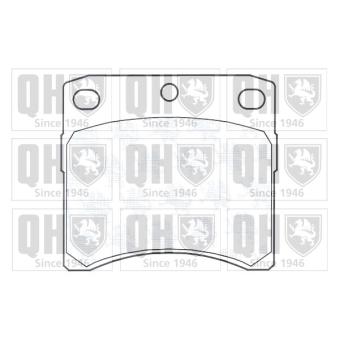Jeu de 4 plaquettes de frein avant QUINTON HAZELL OEM 701698151G