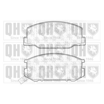 Jeu de 4 plaquettes de frein avant QUINTON HAZELL [BP708]