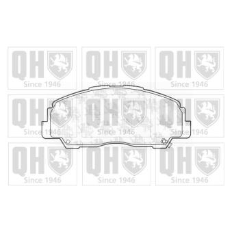Jeu de 4 plaquettes de frein avant QUINTON HAZELL OEM 0446560070