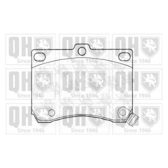 Jeu de 4 plaquettes de frein avant QUINTON HAZELL OEM F1CZ2001B