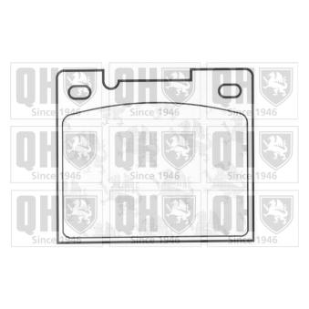 Jeu de 4 plaquettes de frein arrière QUINTON HAZELL OEM 2713360 Jeu de 4 plaquettes de frein arrière QUINTON HAZELL OEM 2713360