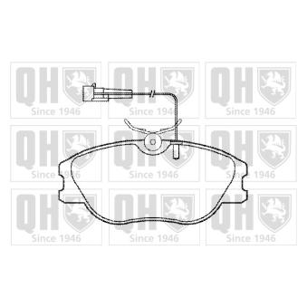 Jeu de 4 plaquettes de frein avant QUINTON HAZELL OEM 9950550