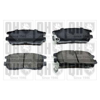 Jeu de 4 plaquettes de frein arrière QUINTON HAZELL OEM MR389577