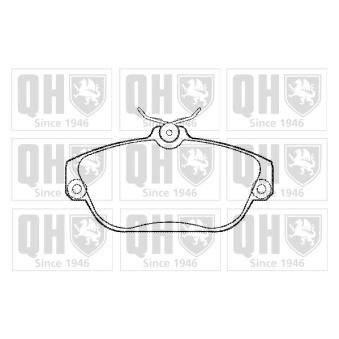 Jeu de 4 plaquettes de frein avant QUINTON HAZELL [BP859]