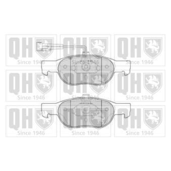 Jeu de 4 plaquettes de frein avant QUINTON HAZELL OEM 9947600