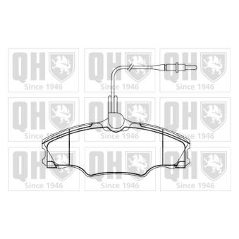 Jeu de 4 plaquettes de frein avant QUINTON HAZELL OEM 425268