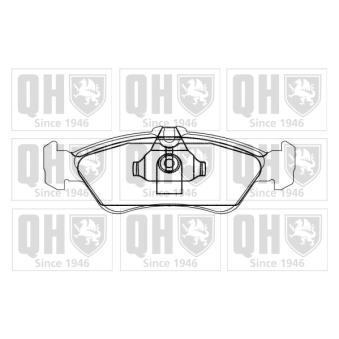 Jeu de 4 plaquettes de frein arrière QUINTON HAZELL OEM 0024206020