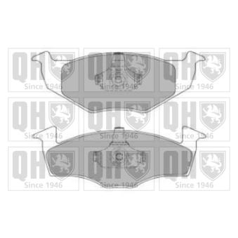 Jeu de 4 plaquettes de frein avant QUINTON HAZELL OEM 1H0698151A
