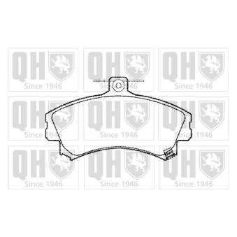 Jeu de 4 plaquettes de frein avant QUINTON HAZELL OEM MR235557