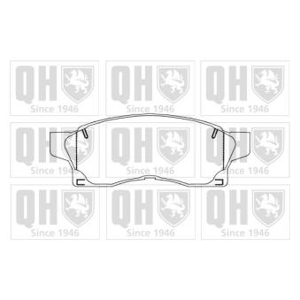 Jeu de 4 plaquettes de frein avant QUINTON HAZELL OEM 0446517150