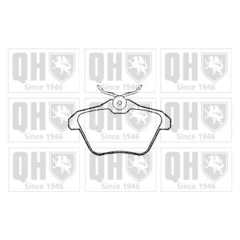 Jeu de 4 plaquettes de frein arrière QUINTON HAZELL OEM 99457750