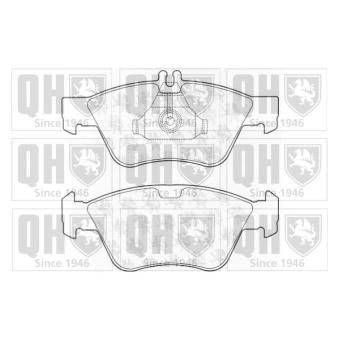 Jeu de 4 plaquettes de frein avant QUINTON HAZELL OEM A0024205020