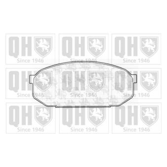 Jeu de 4 plaquettes de frein avant QUINTON HAZELL OEM B0Y13328Z