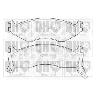 Jeu de 4 plaquettes de frein avant QUINTON HAZELL OEM 4423725