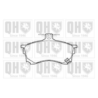 Jeu de 4 plaquettes de frein avant QUINTON HAZELL OEM MR407944