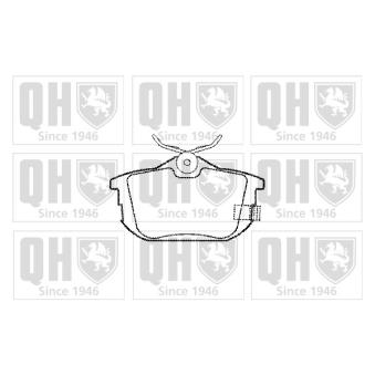 Jeu de 4 plaquettes de frein arrière QUINTON HAZELL OEM 31262468 Jeu de 4 plaquettes de frein arrière QUINTON HAZELL OEM 31262468