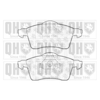 Jeu de 4 plaquettes de frein avant QUINTON HAZELL OEM 7D0698151