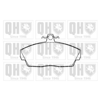 Jeu de 4 plaquettes de frein avant QUINTON HAZELL OEM SFP100360