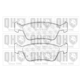 Jeu de 4 plaquettes de frein avant QUINTON HAZELL OEM 04465YZZCG