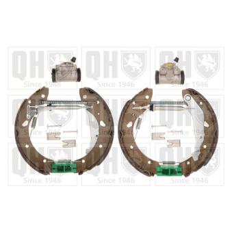 Kit de freins, freins à tambours QUINTON HAZELL BS1018K1 pour TOYOTA AVENSIS 1.6 - 110cv