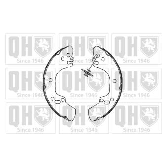 Jeu de mâchoires de frein QUINTON HAZELL OEM 90543394