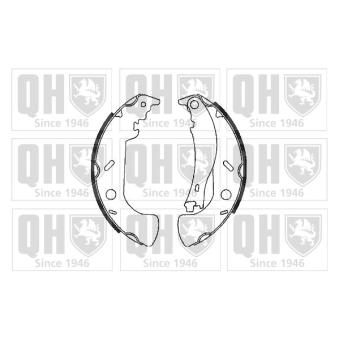 Jeu de mâchoires de frein QUINTON HAZELL OEM 77362284