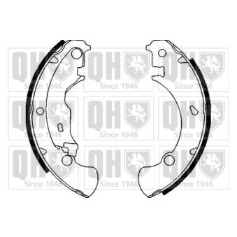 Jeu de mâchoires de frein QUINTON HAZELL BS1065 pour FIAT MAREA 2.0 155 20V - 154cv