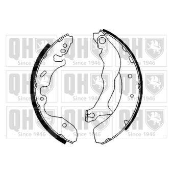 Jeu de mâchoires de frein QUINTON HAZELL OEM 7081572