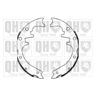 Jeu de mâchoires de frein QUINTON HAZELL BS1072 pour BMW Série 3 2.8 CRD - 150cv