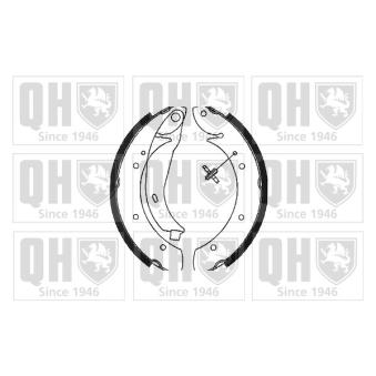 Jeu de mâchoires de frein QUINTON HAZELL OEM 7701205339
