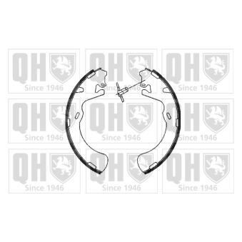 Jeu de mâchoires de frein QUINTON HAZELL BS1079 pour HYUNDAI H-1 2.5 CRDi - 110cv
