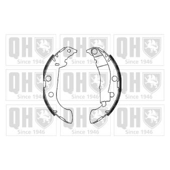 Jeu de mâchoires de frein QUINTON HAZELL OEM 4241K2