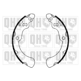 Jeu de mâchoires de frein QUINTON HAZELL [BS1087]