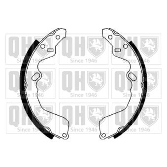 Jeu de mâchoires de frein QUINTON HAZELL [BS1091]