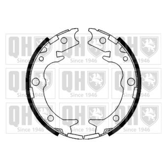 Jeu de mâchoires de frein, frein de stationnement QUINTON HAZELL [BS1095]