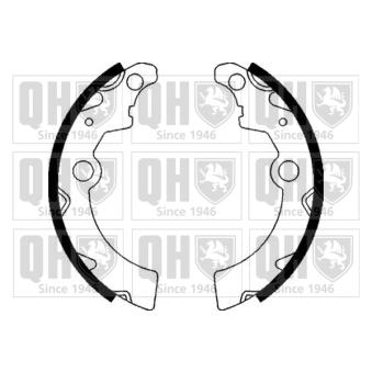 Jeu de mâchoires de frein QUINTON HAZELL OEM 76246612