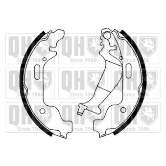 Jeu de mâchoires de frein QUINTON HAZELL OEM 4705128