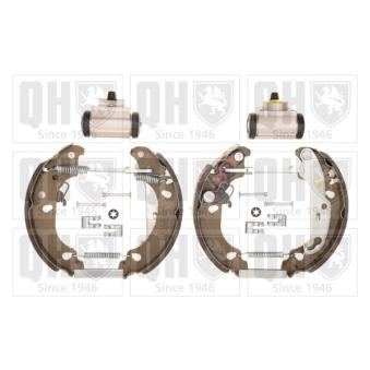 Kit de freins arrière (prémontés) QUINTON HAZELL BS1115K2 pour FORD KA 1.6 i - 95cv