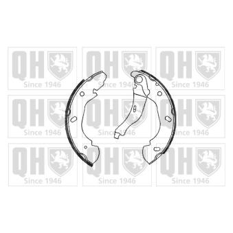 Jeu de mâchoires de frein QUINTON HAZELL OEM 0K20126382