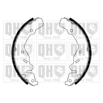 Jeu de mâchoires de frein QUINTON HAZELL OEM 4241P3