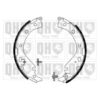 Jeu de mâchoires de frein QUINTON HAZELL OEM 5320076G31000